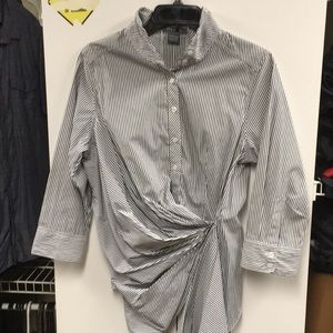 Striped button up shirt